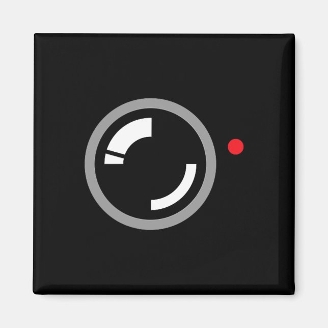 Secret Video Recording Funny Cameraman Halloween C Magnet (Vorne)