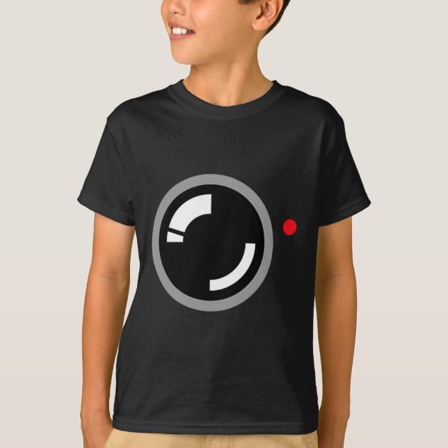 Secret Video Recording Funny Cameraman Halloween C T-Shirt (Vorderseite)