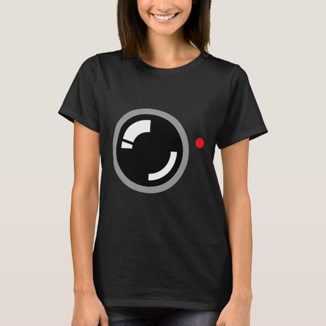 Secret Video Recording Funny Cameraman Halloween C T-Shirt (Vorderseite)