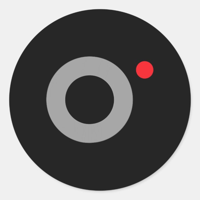 Secret Video Recording Funny Secret Agent Hallowee Runder Aufkleber (Vorderseite)