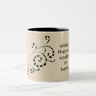 Secret Vodka Funny Mug Zweifarbige Tasse
