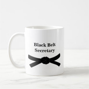 Secrétaire Gift Mug de ceinture noire