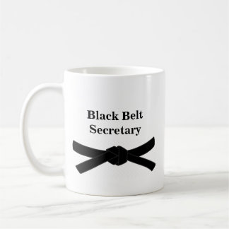 Secrétaire Gift Mug de ceinture noire