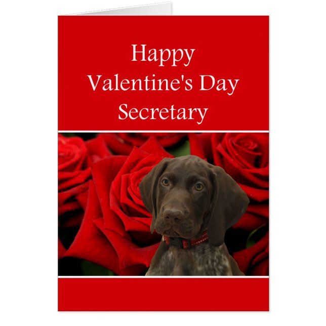 Secrétaire Glossy Grizzly Valentine Puppy Love (Devant)
