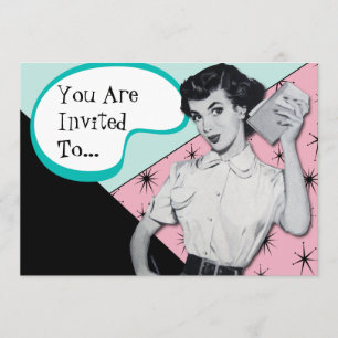 Secrétaire impertinent vintage Invitation