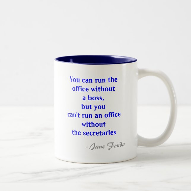 Secrétaire Quote Mug de bureau (Droit)