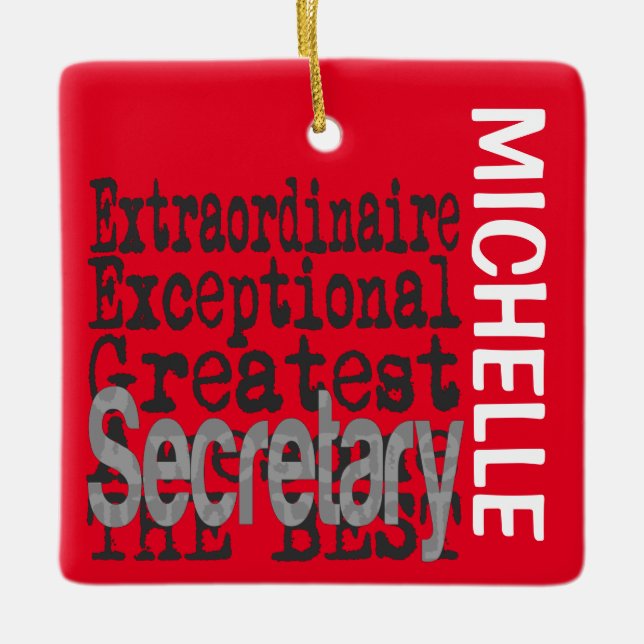 Secretary Außerordentliche CUSTOM Keramikornament (Vorderseite)