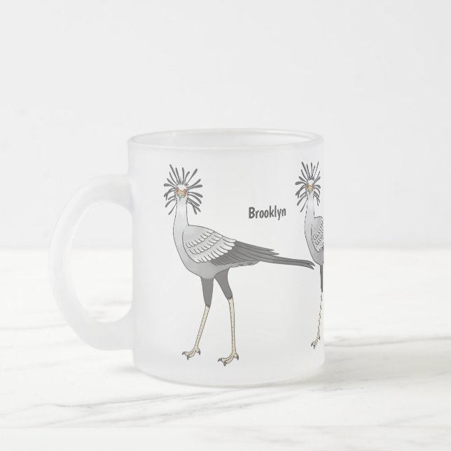 Secretary bird cartoon illustration  mattglastasse (Links)