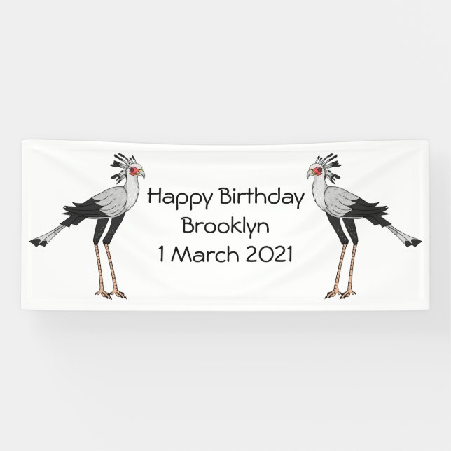Secretary Cartoon Illustration Banner (Horizontal)