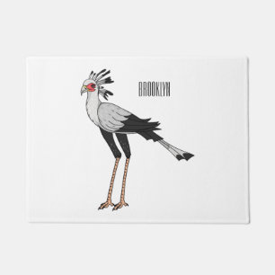 Secretary Cartoon Illustration Fußmatte