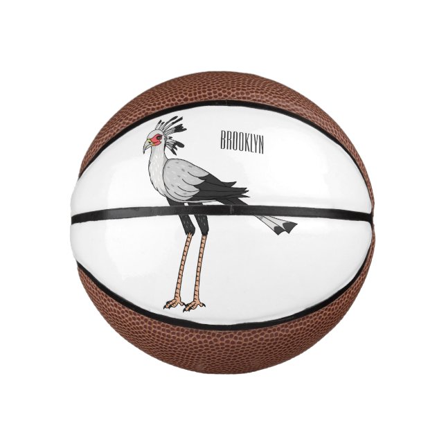 Secretary Cartoon Illustration Mini Basketball (Vorderseite)