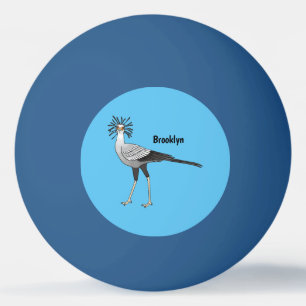 Secretary Cartoon Illustration Tischtennisball