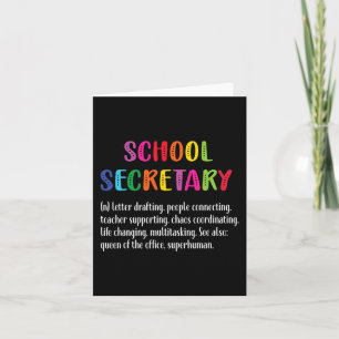 Secretary Definition School Secretary Squad Karte