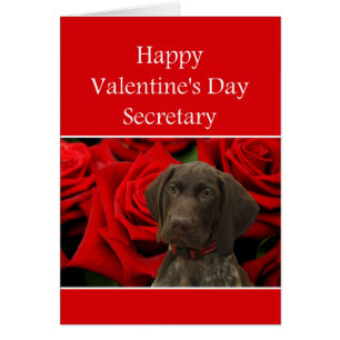Secretary Glossy Grizzine Valentine Puppy Liebe
