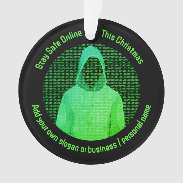 Sécurité numérique à Noël - Hacker / Cybercriminal (devant)