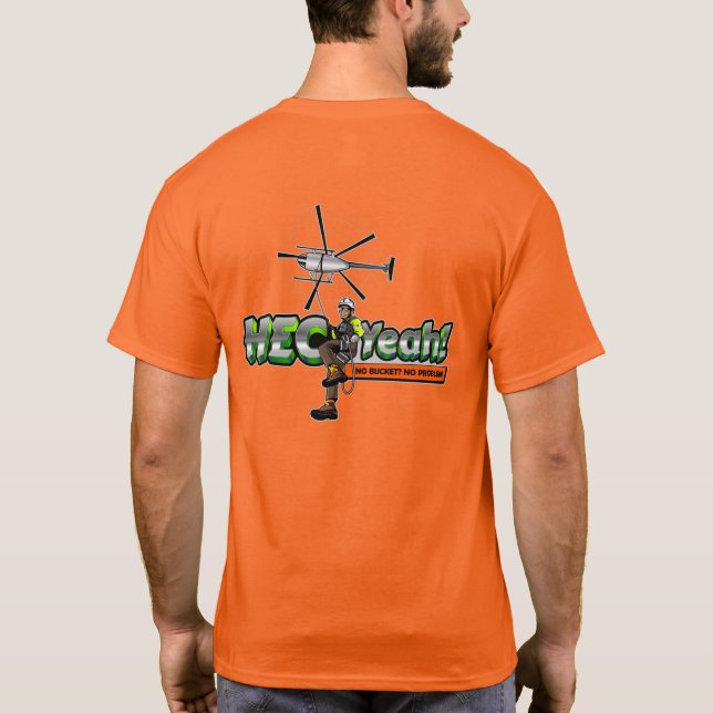Sécurité personnalisée orange 100% coton t-shirt (Dos)