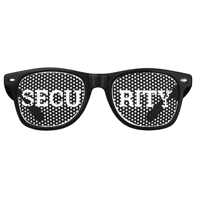 SecURITY retro Shades / Fun Party Lunettes de sole (Devant)