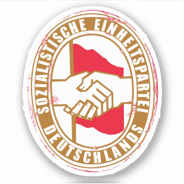 SED VINTAG AUFKLEBER (Vorderseite)