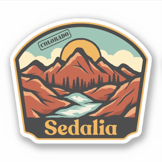 Sedalia, Colorado-Aufkleber Aufkleber (Vorderseite)