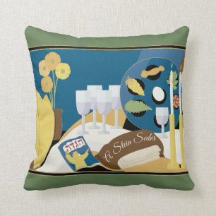 Seder de Pessah 16/16" Coussin "A Passover Seder