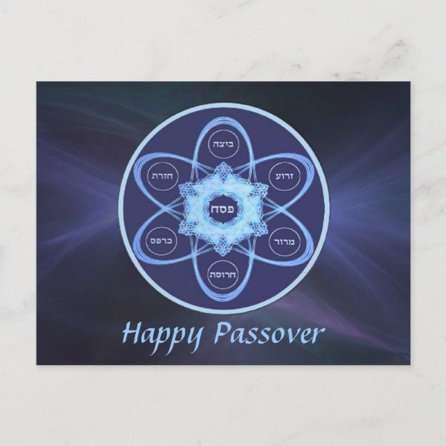 Seder Plate Postkarte (Vorderseite)