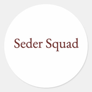 Seder Squad Aufkleber, Passover Aufkleber, jüdisch Runder Aufkleber