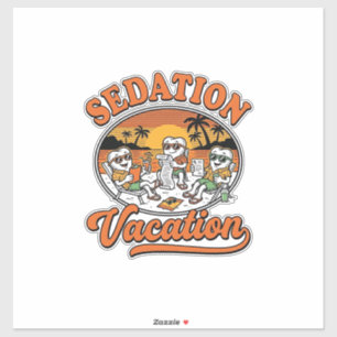 Sedierung Urlaub Retro Dental Humor Shirt Design_ Aufkleber