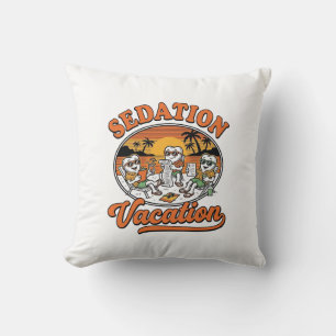 Sedierung Urlaub Retro Dental Humor T-Shirt Design Kissen