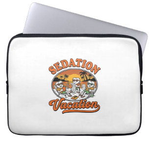 Sedierung Urlaub Retro Dental Humor T-Shirt Design Laptopschutzhülle