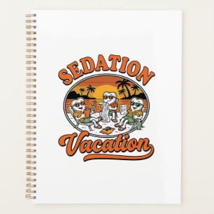Sedierung Urlaub Retro Zahnmedizin Humor Shirt Des Planer