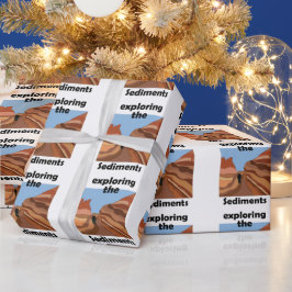 Sedimentgestein Erkundung der Sedimente Wanderer Geschenkpapier