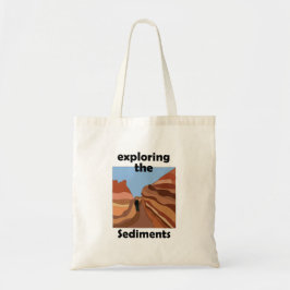 Sedimentgestein Erkundung der Sedimente Wanderer Tragetasche