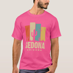 Sedona Arizona AZ Kaktus Wüstengebirge Souvenir T-Shirt