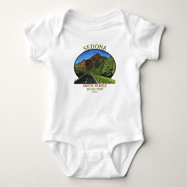 Sedona Arizona Baby Bodysuit Strampler (Vorderseite)