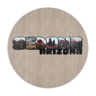 Sedona Arizona Big Letter - Bergblick Schneidebrett