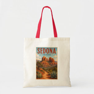 Sedona Arizona Cathedral Rock Illustration Reise Tragetasche