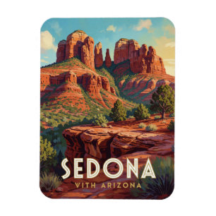 Sedona Arizona Cathedral Rock Reise Magnet