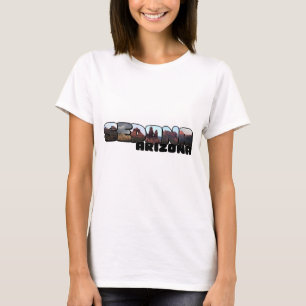 Sedona Arizona Großer Buchstabe - Bergansichten T-Shirt
