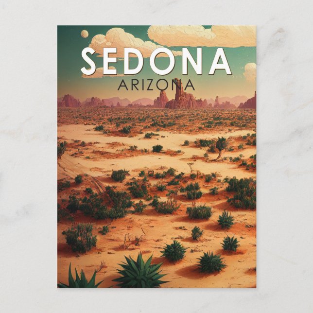 Sedona Arizona Kunstvoll wandern im Valle Verzasca Postkarte (Vorderseite)