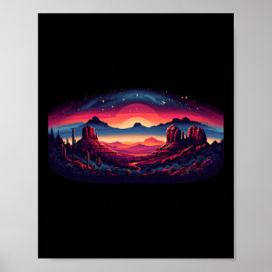 Sedona Arizona Natur Wandern Outdoor Berg Sedo Poster