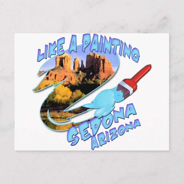 Sedona Arizona Postkarte (Vorderseite)
