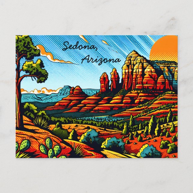 Sedona, Arizona Postkarte (Vorderseite)