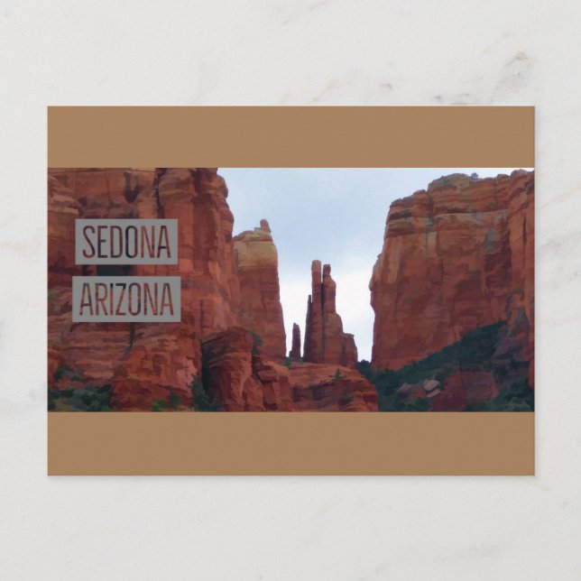 Sedona Arizona Postkarte (Vorderseite)