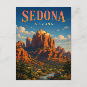 Sedona Arizona Red Rocks Abenteuer Design Postkarte