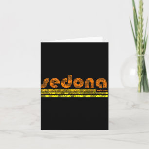 Sedona Arizona Retro Vintage verwittert Wandern Karte
