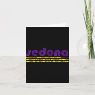 Sedona Arizona Retro Vintage verwittert Wandern Karte