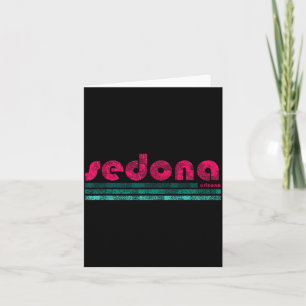 Sedona Arizona Retro Vintage verwittert Wandern Karte