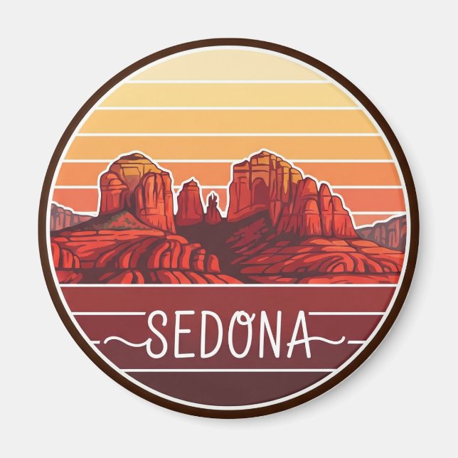 Sedona Arizona Rocks Travel Magnet (Vorne)