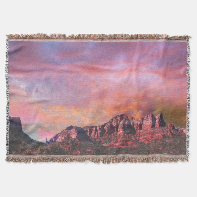 SEDONA ARIZONA Roter Rock Sunset Decke (Vorderseite)