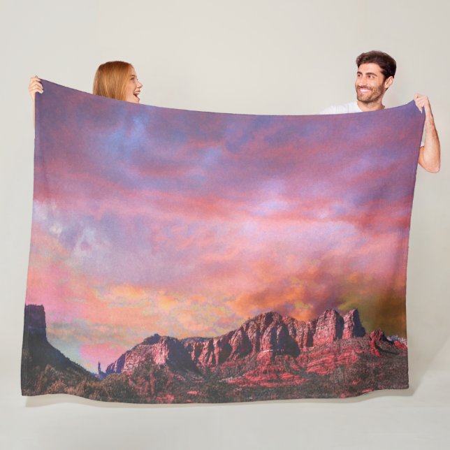 SEDONA ARIZONA Roter Rock Sunset Fleecedecke (Beispiel)